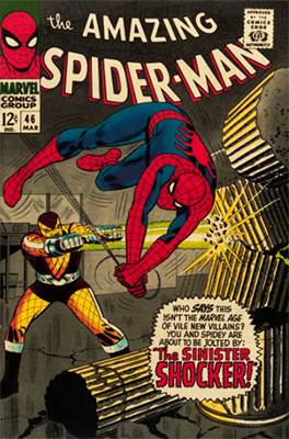 Amazing Spider-Man #46 is the first appearance of the Shocker, one of the Spider-Man: Homecoming villains