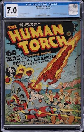 Human Torch #5 CGC 7.0