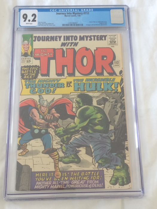 Journey into Mystery #112: Classic Thor vs Hulk Cover CGC 9.2