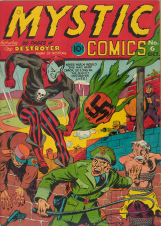  First Comic Book Creation by Stan Lee: The Destroyer in Mystic Comics #6