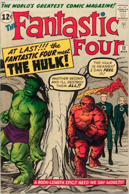 Fantastic Four #12: first Hulk vs Thing battle