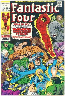 Fantastic Four #100: milestone issue, classic cover