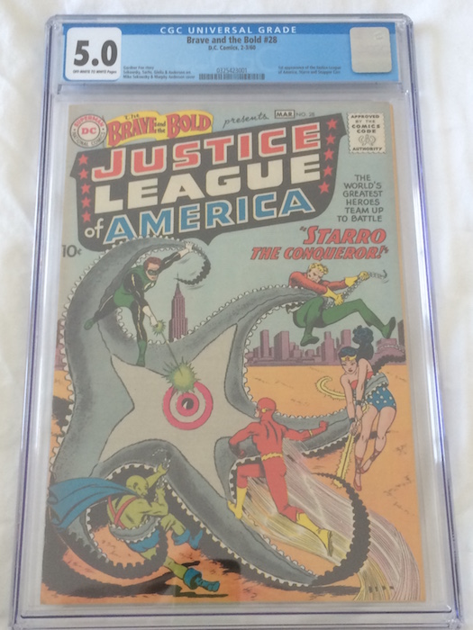 Brave and the Bold #28: Origin and First Appearance of the JLA CGC 5.0