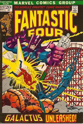 Fantastic Four #122 is a classic Galactus vs Theme Park Cover!