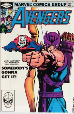 Avengers Comics #223: Classic Ant-Man and Hawkeye Cover