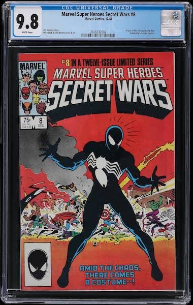 Marvel Super Heroes Secret Wars #8 CGC 9.8, sold for $900, last GPA sale $660