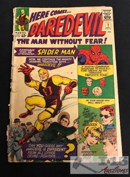 Daredevil #1, Quite a Rough Copy but Current Bid just $50!