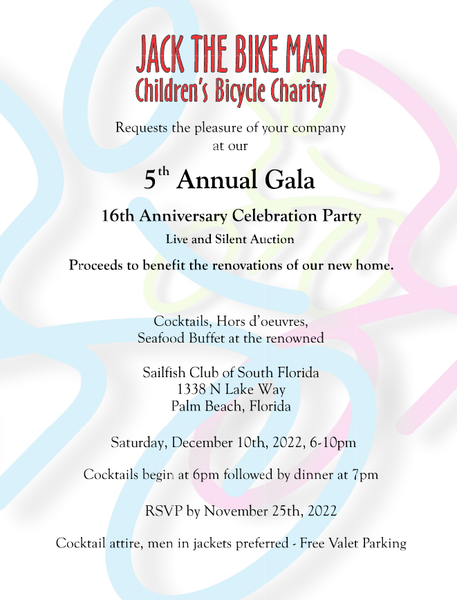 5th Annual Gala 16th Anniversary Celebration Party