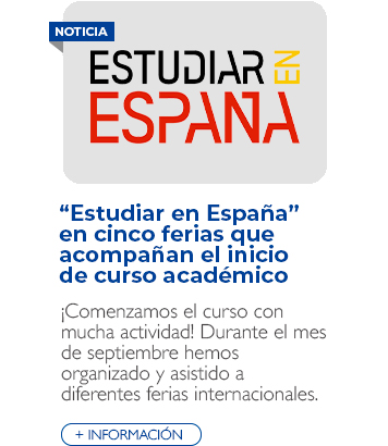 “Estudiar en España” en cinco ferias que acompañan el inicio de curso académico