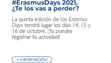 #ErasmusDays 2021, ¿Te los vas a perder?