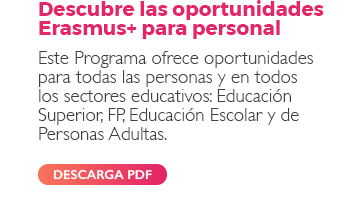 Descubre las oportunidades Erasmus+ para personal 