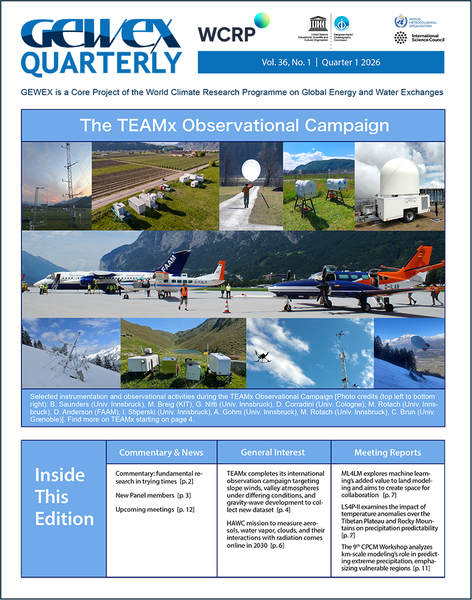Cover for the first edition of 2025 with a diagram explaining RivEx, a new GHP crosscutting project