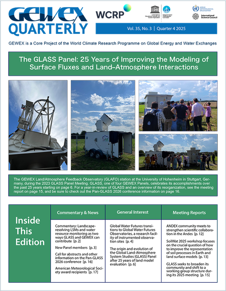 Cover for the fourth edition of 2025 with photos from a past GLASS Panel meeting