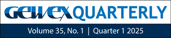 GEWEX Quarterly Release Header with Edition Volume and Number