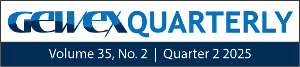 GEWEX Quarterly Release Header with Edition Volume and Number