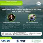 Photos of 4th ANDEX Webinar Speakers over river background