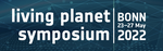 "Living Planet Symposium" text in white over green background