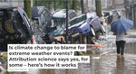 Title of article over image of flooding 