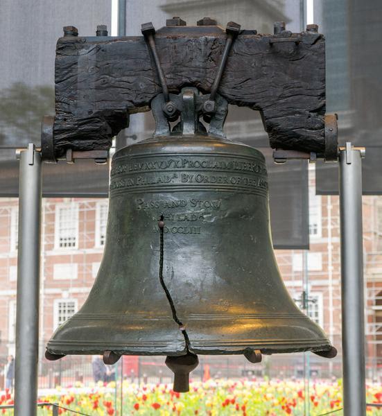 The Liberty Bell, inscribed with its Leviticus proclamation of liberty