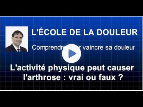 L'activité physique peut causer l'arthrose : vrai ou faux ?