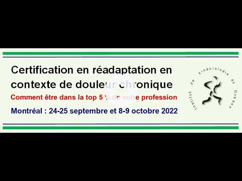 Comment être au top 5 % de votre profession et la petite histoire de la kinésiologie au Québec