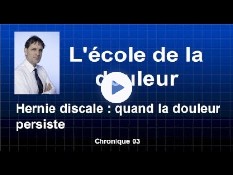 Hernie discale : pourquoi la douleur persiste ?