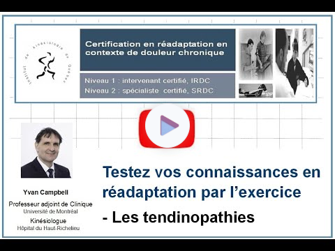 Testez vos connaissances en réadaptation par l'exercice.
