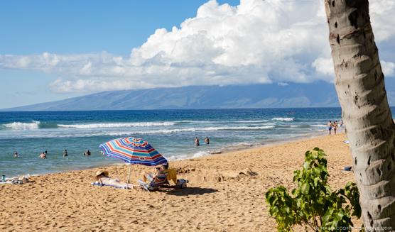 Kaanapali Beach Maui umbrella