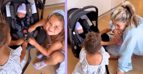 See Kane Brown’s Daughters Meet Their Little Brother For The First Time