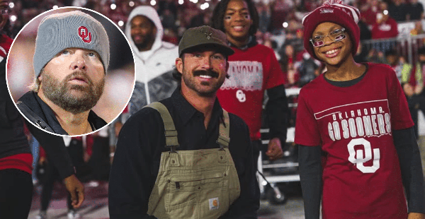 Riley Green Honors Toby Keith At OU Game