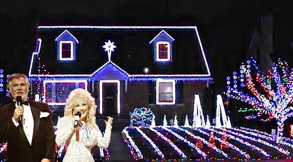 Dolly Parton & Kenny Rogers’ Classic Synced To Twinkling Light Show