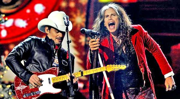Brad Paisley & Steven Tyler Rock Out With Electric 'Run Rudolph Run' Duet