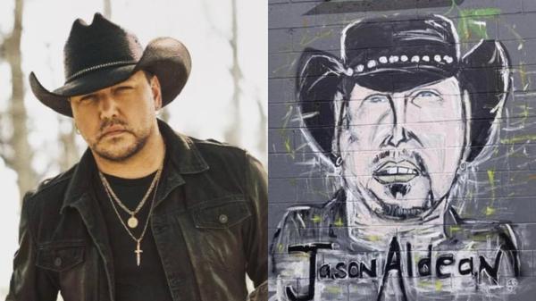 Jason Aldean Reacts To New Mural Painted On Dollar Store In His Hometown