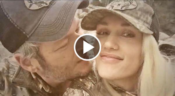 Blake Shelton Can't Stop Kissing Gwen Stefani In Adorable Video