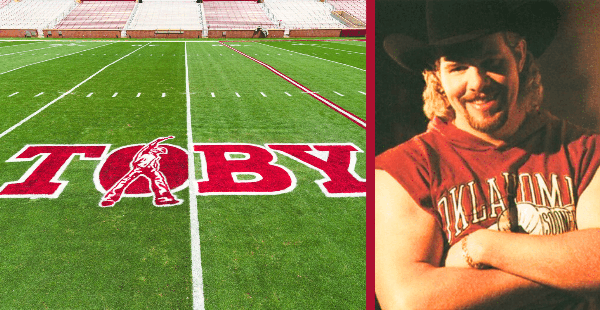 OU Honors Toby Keith With Tribute Painted On Football Field