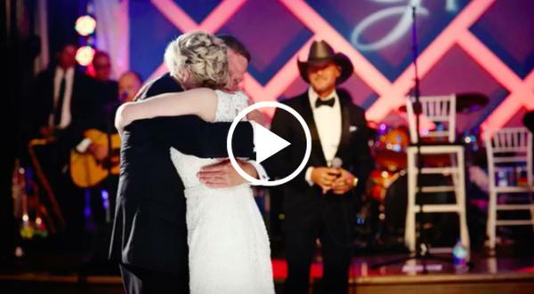Dad Surprises Daughter On Wedding Day With Touching Live Performance From Tim McGraw