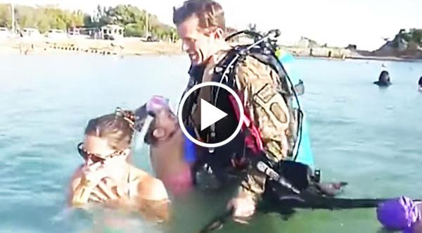 Wife Breaks Down As Her Deployed Husband Unexpectedly Crashes Family Outing