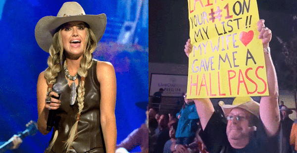 Sign Held Up by a Fan at Recent Lainey Wilson Show Makes Her Burst Into Laughter: “Y’all Ain’t Right!”