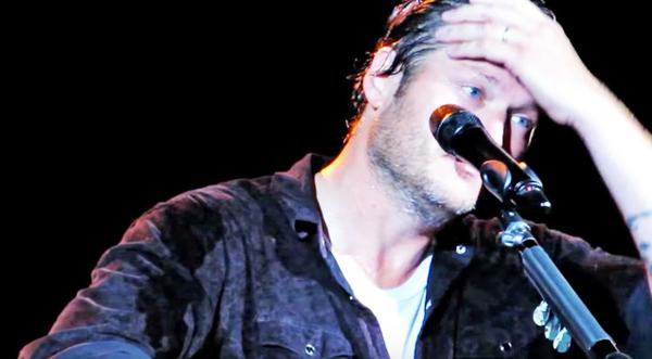 Blake Shelton Gets Emotional While Performing 'Over You' For The First Time