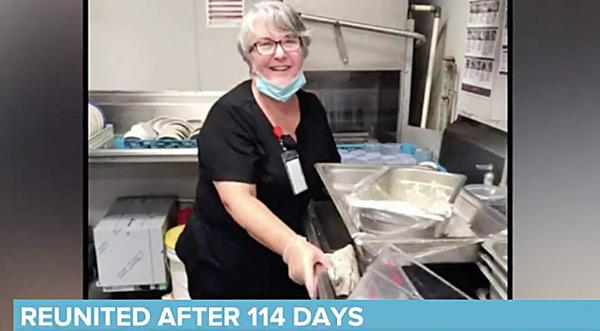 Woman Takes Dishwashing Job At Nursing Home To Visit Husband During COVID-19