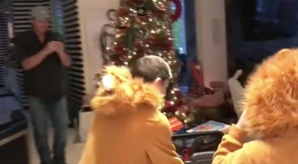 Blake Shelton Gets Gwen Stefani's Son A Camo-Clad Gift That Had Him Screaming