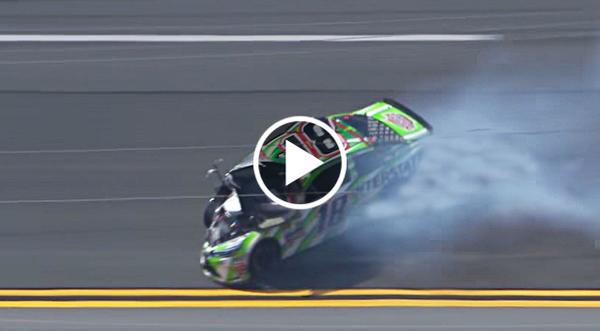 Violent Crash Leaves NASCAR Vehicle Mangled