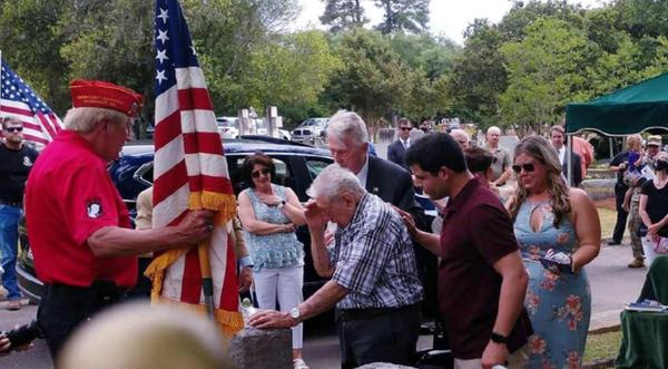 WWII Veteran Travels 900 Miles To Visit Grave Of Marine Who Saved His Life 76 Years Ago