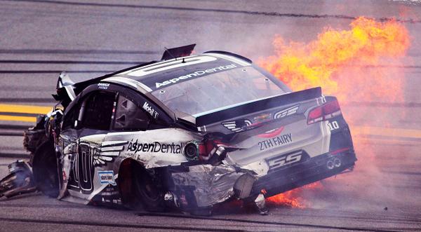 Ambulance Rushes Danica Patrick Away After Car Goes Up In Flames (WATCH)