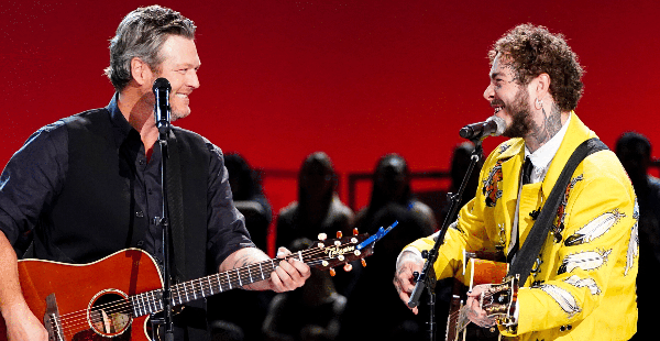 Throwback To When Post Malone, Blake Shelton, And Friends Rocked “Blue Suede Shoes”