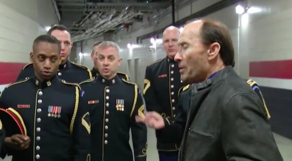 Lee Greenwood Joins The Army Chorus For Impromptu A Cappella Performance Of "God Bless The USA"