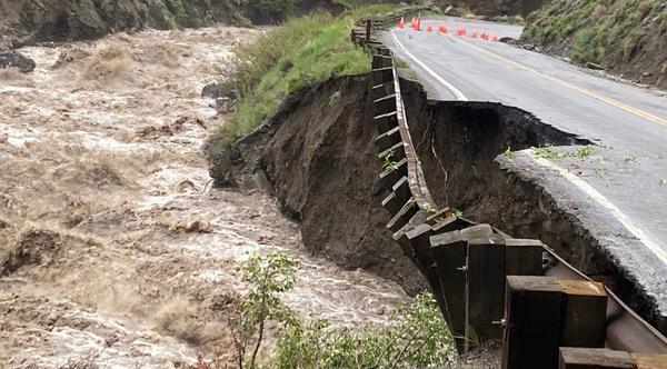 Yellowstone NP Closes After Historic Flood Washed Out Multiple Roads