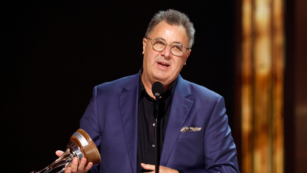 Vince Gill Graciously Accepts The Willie Nelson Lifetime Achievement Award At The CMAs