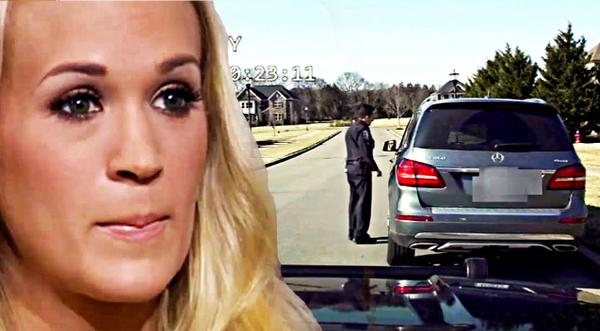 Carrie Underwood's Reaction Captured By Police Dash Cam Footage