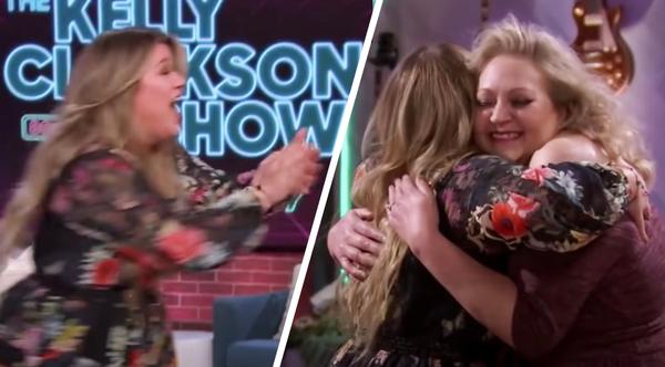 Kelly Clarkson’s Childhood Best Friend Surprises Her On Set Of Her Talk Show